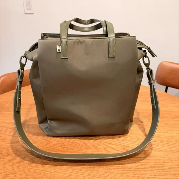 BEIS Olive Commuter Tote - Picture 4 of 10
